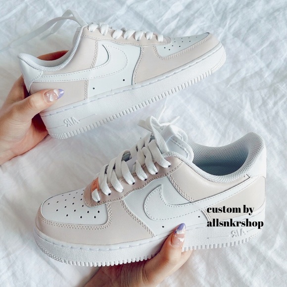 Nike Air Force 1 low custom nude cream - Picture 3 of 3